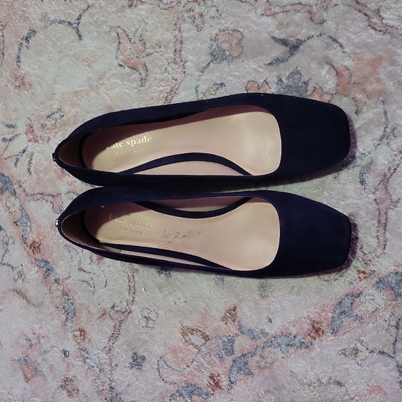 Kate Spade Navy Suede Kylah Heel - Picture 3 of 8